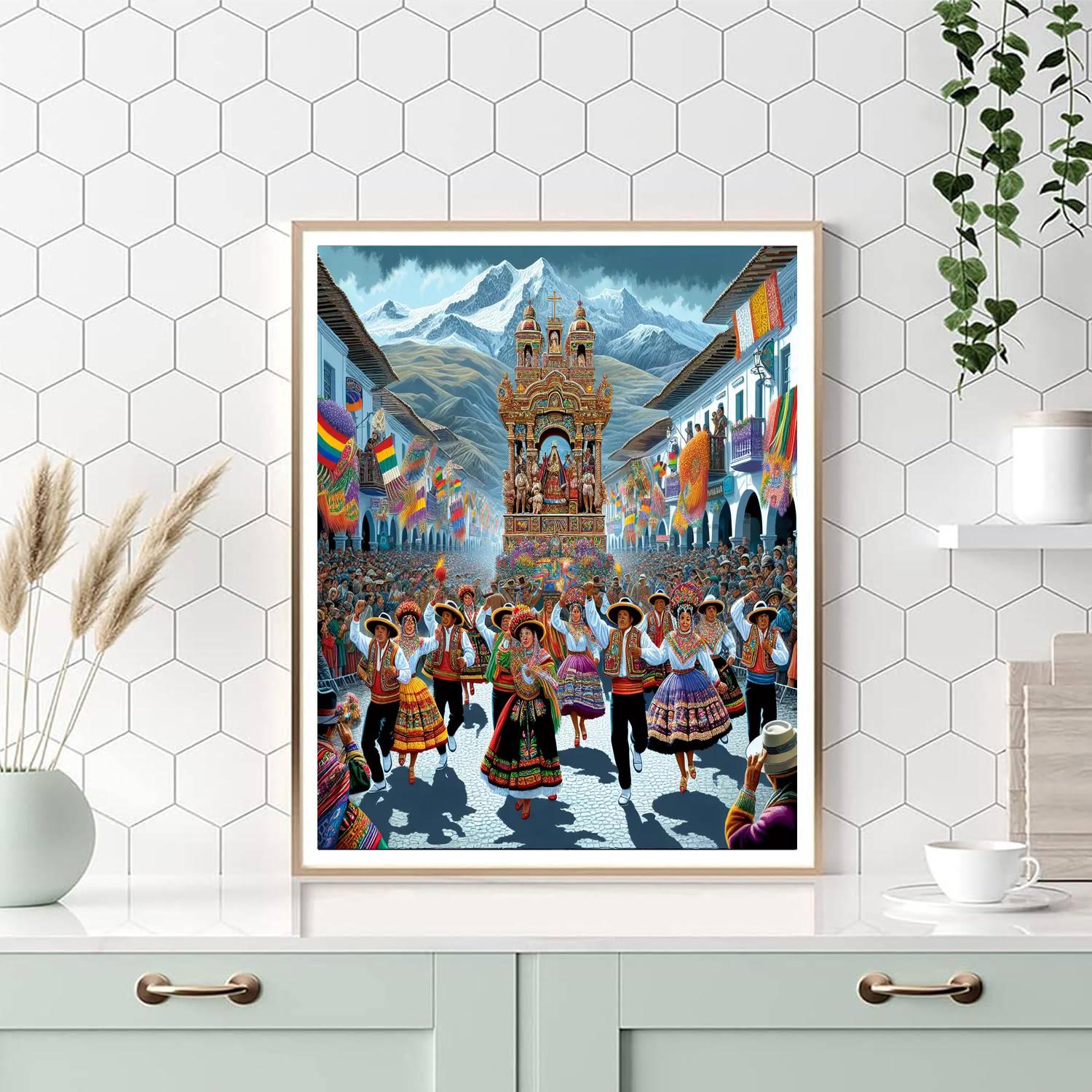 Festival Of The Virgin Of The Candelaria - Peru Paint By Numbers Kits