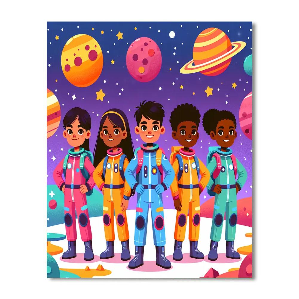 Galactic Explorers' League Paint By Numbers