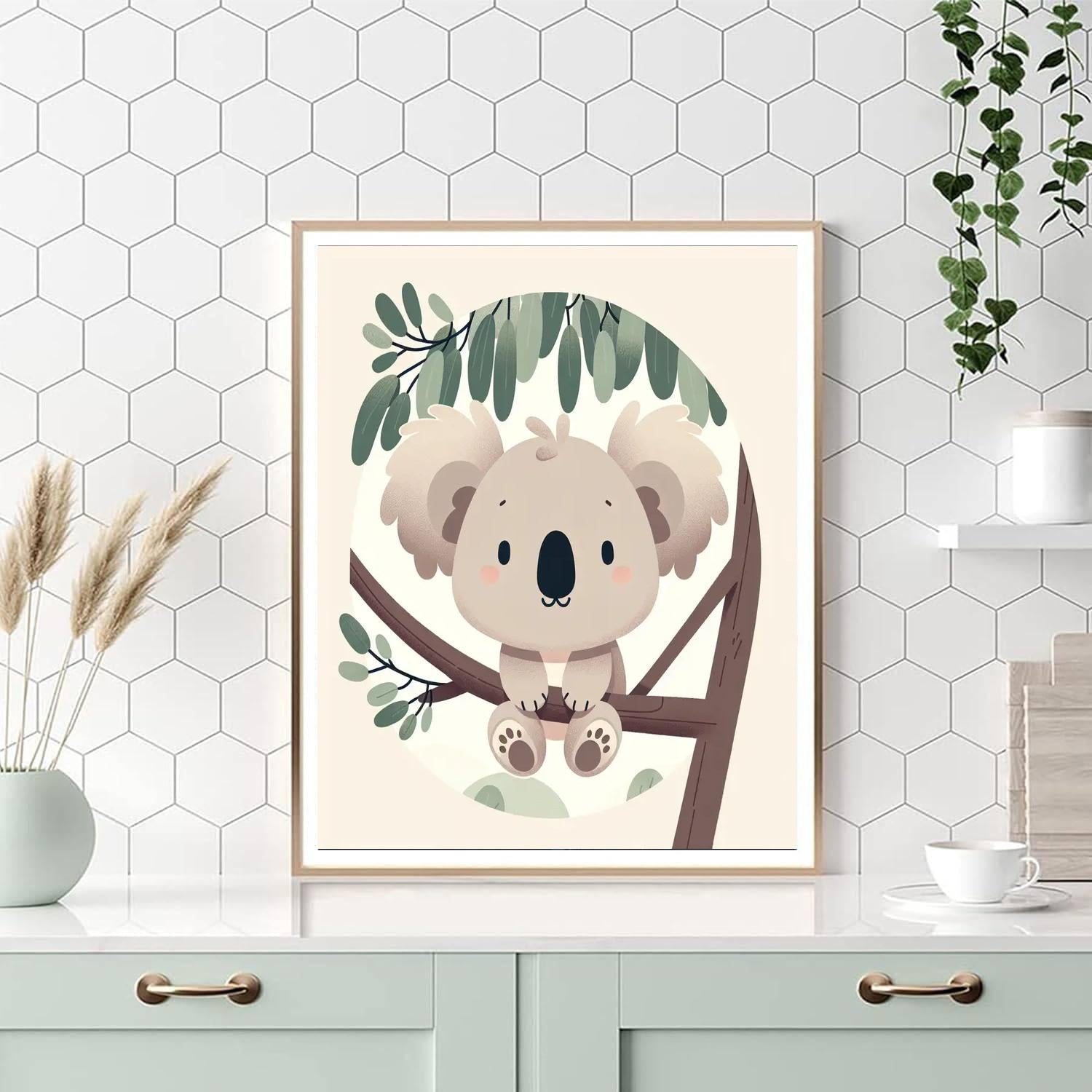 Cuddly Koala Scene Number Painting