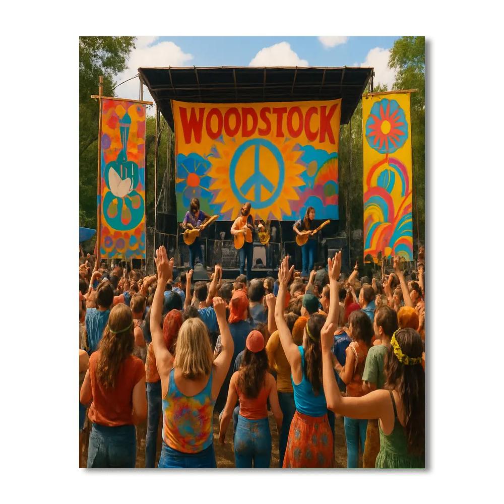 Woodstock - Bethel, New York, Usa DIY Paint By Numbers