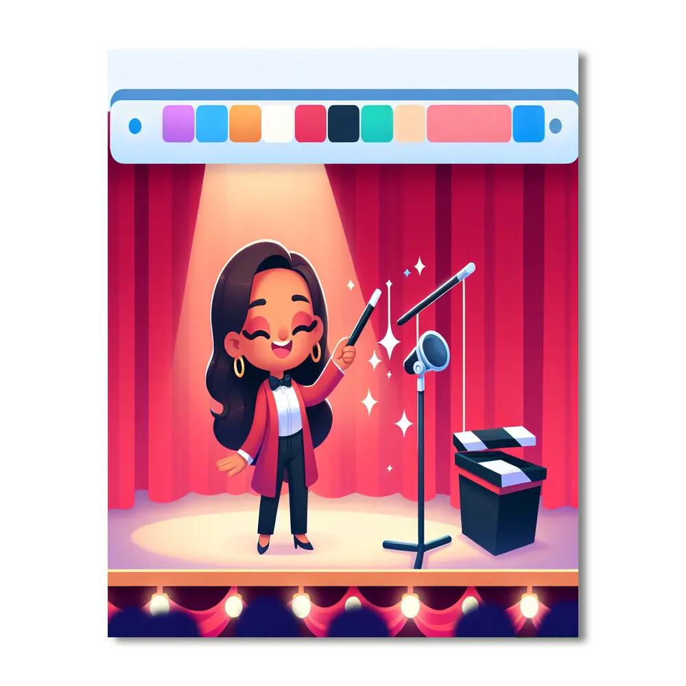 Marvelous Magic Show Paint By Numbers Art