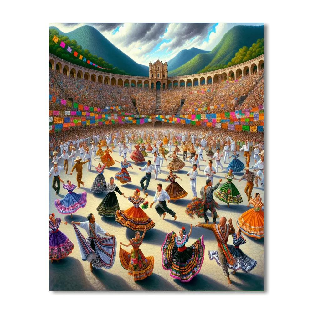 Oaxaca Guelaguetza Festival - Oaxaca, Mexico Paint By Color