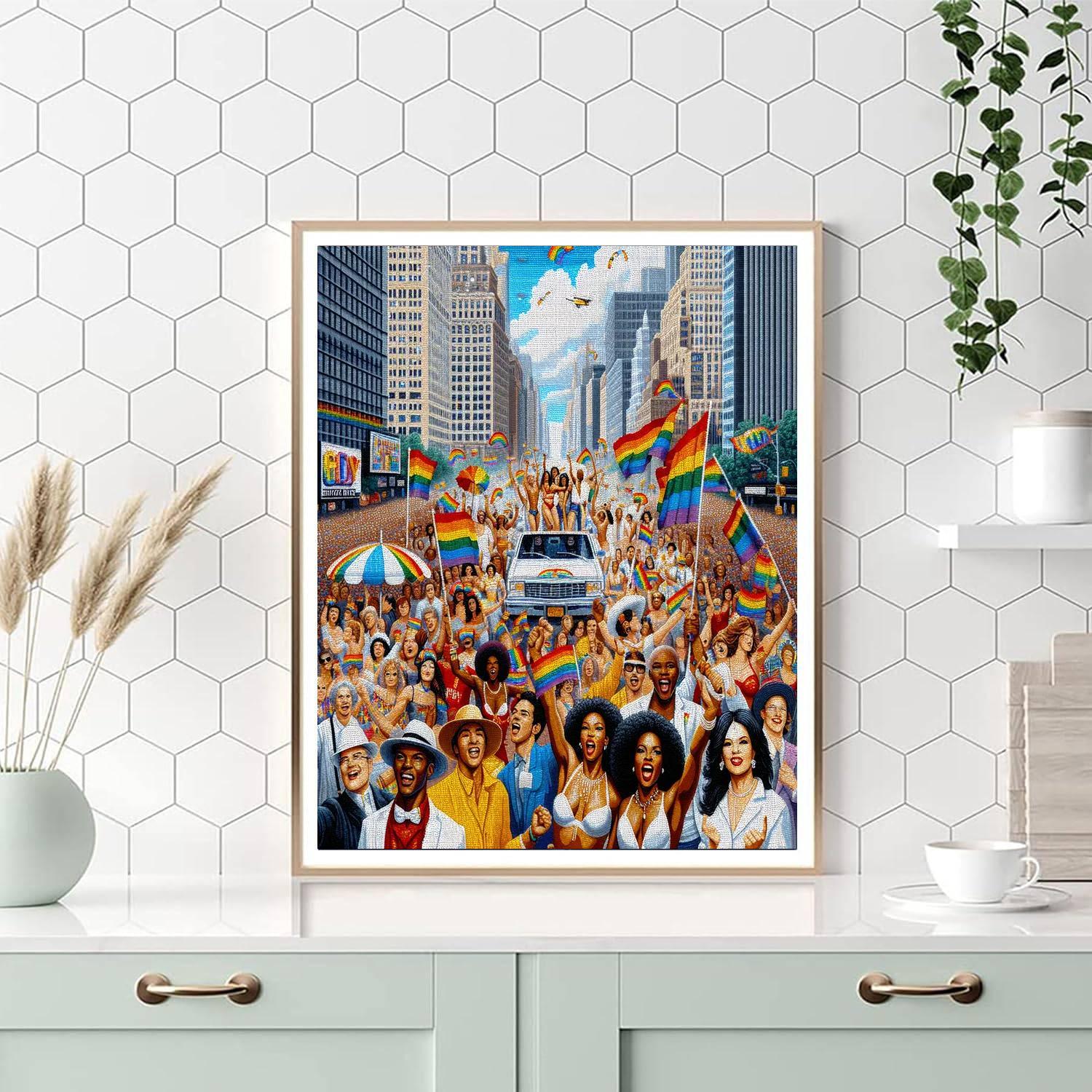 Pride Parade - Usa Paint By Number