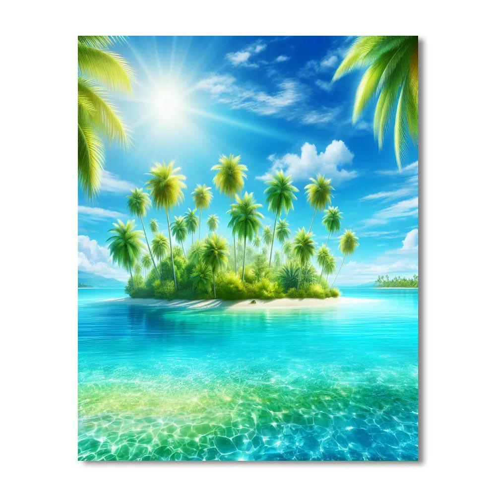 Tropical Island Bliss Numbered Painting Kits