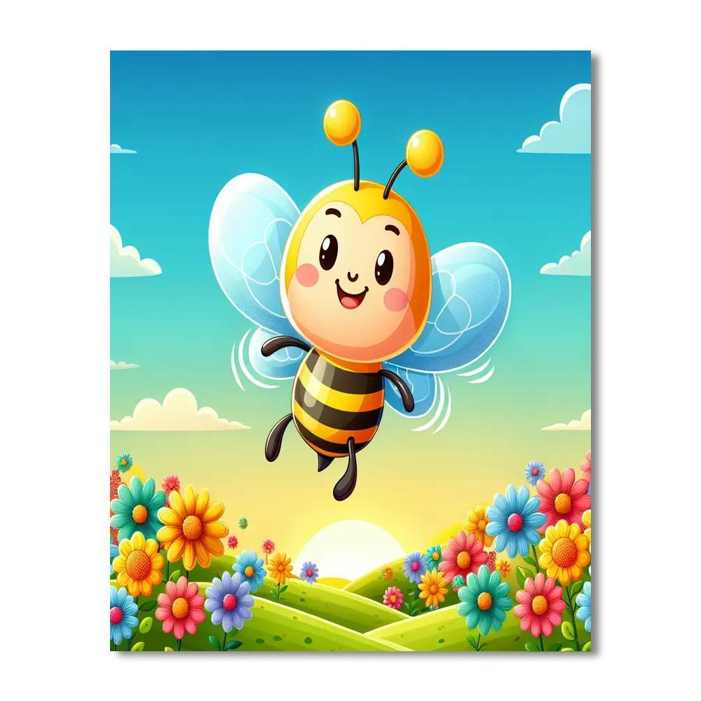 Busy Bee Adventure Painting Number Kit