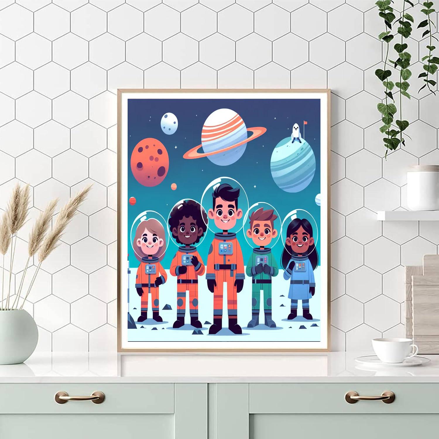 Adventure In Space Colony Paint By Numbers Kits