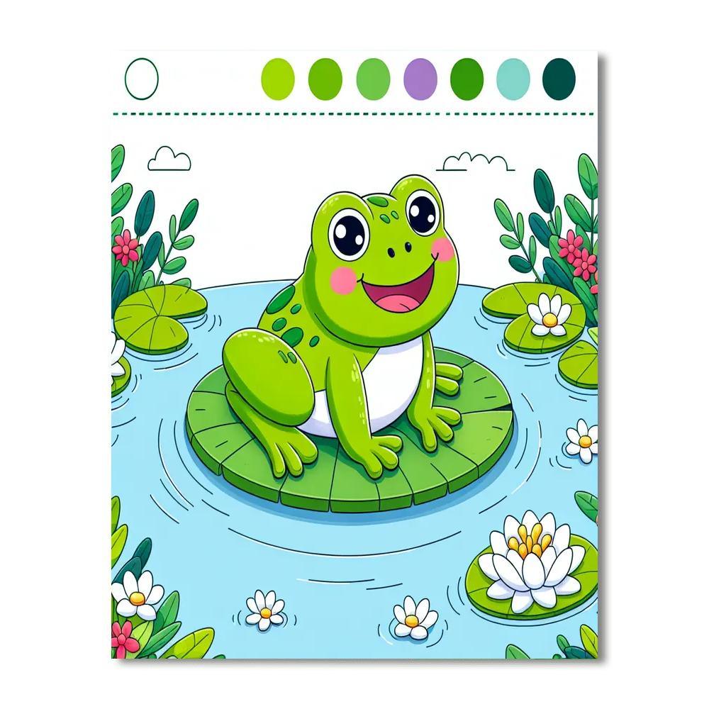 Whimsical Frog Paint By Numbers Kits