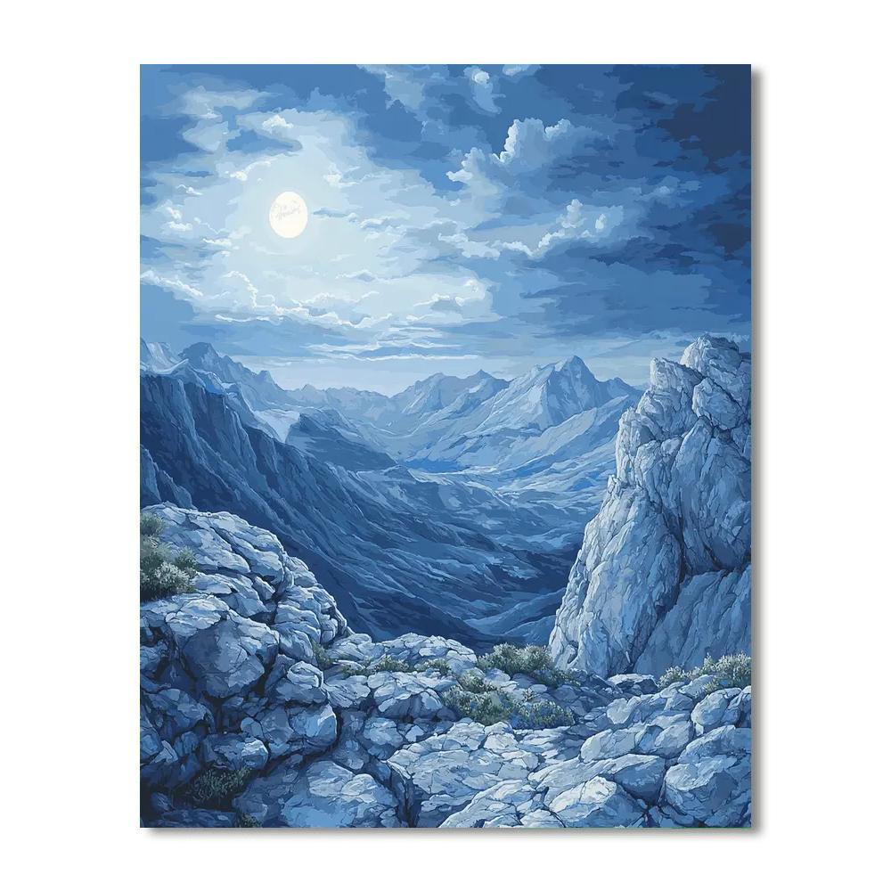Michelangelo Inspired Mystic Mountain Symphony  Painting By Numbers Kit
