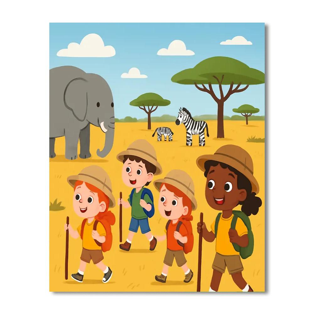 Savanna Adventure Trail Paint By Numbers Kits