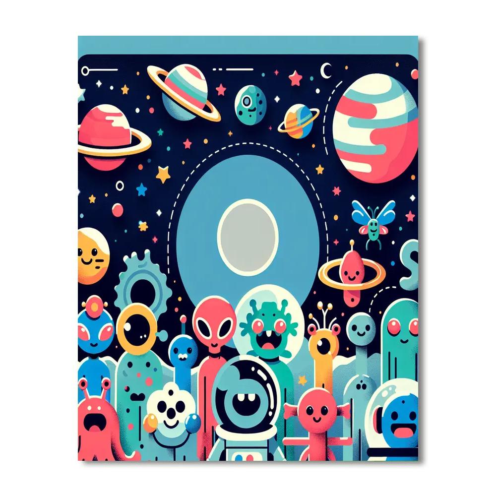 Cosmic Creatures Quest Painting By Numbers Kit