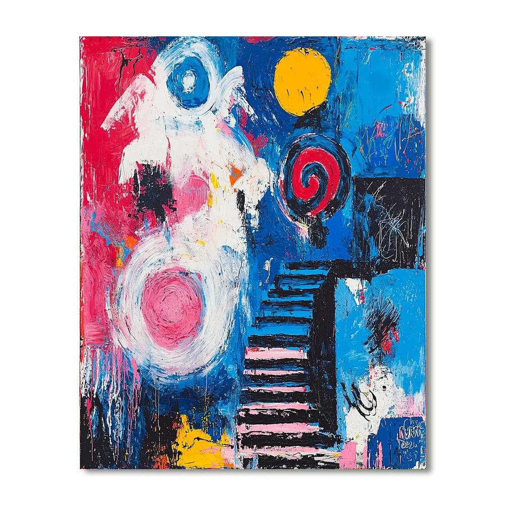 Jean-Michel Basquiat Inspired Metaphysical Journeys  Paint By Numbers Kits
