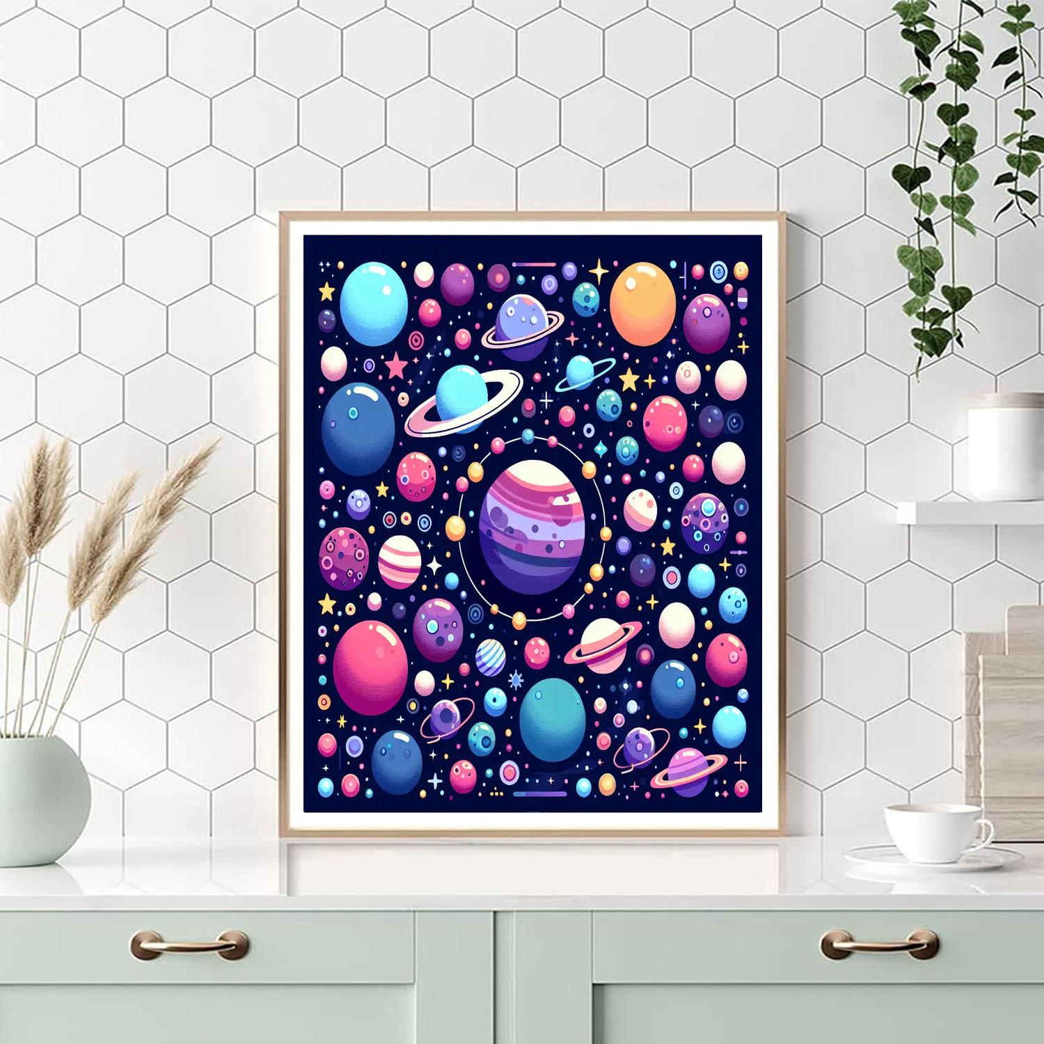 Colorful Galaxy Adventure DIY Paint By Numbers