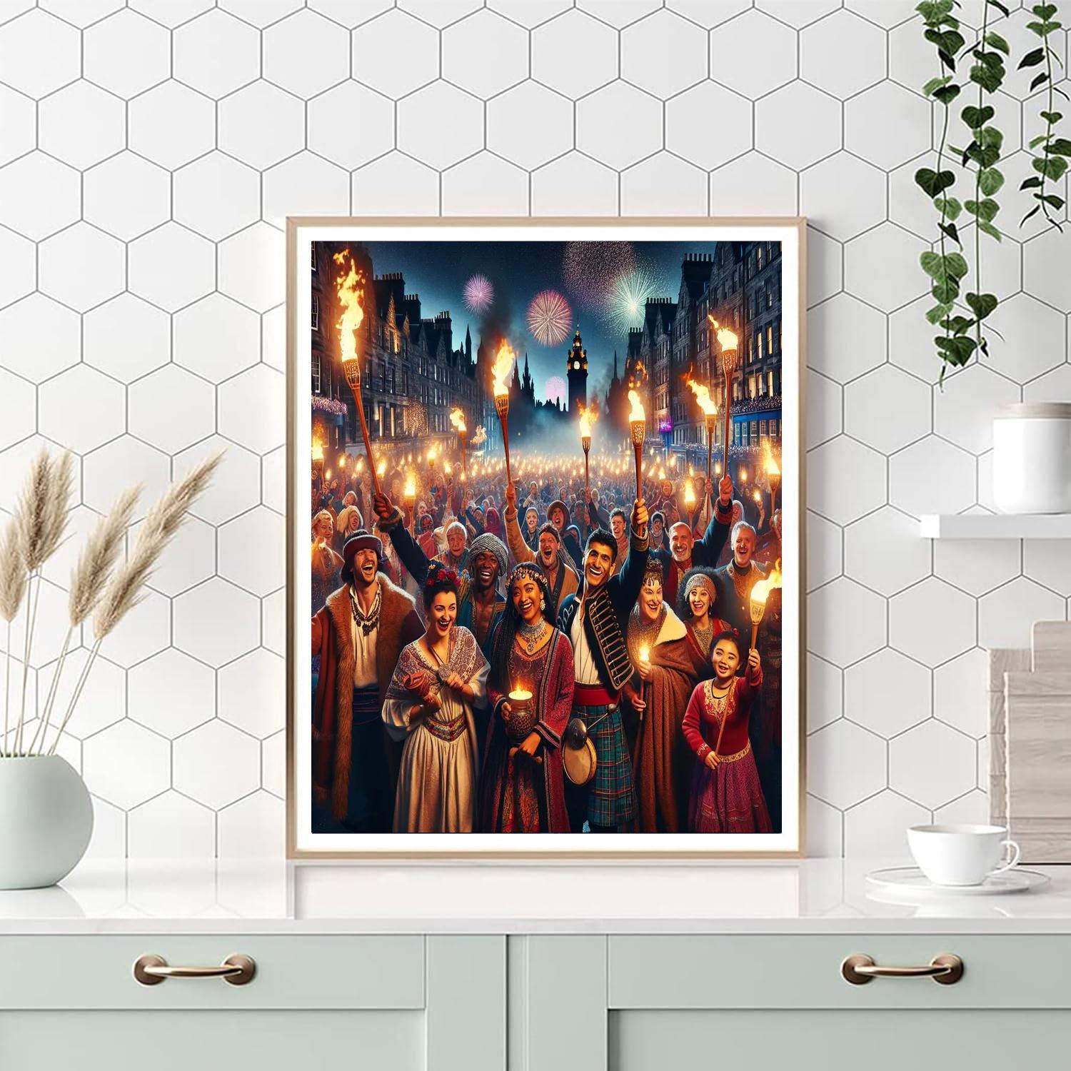 Hogmanay New Year's Eve - Scotland Paint By Number