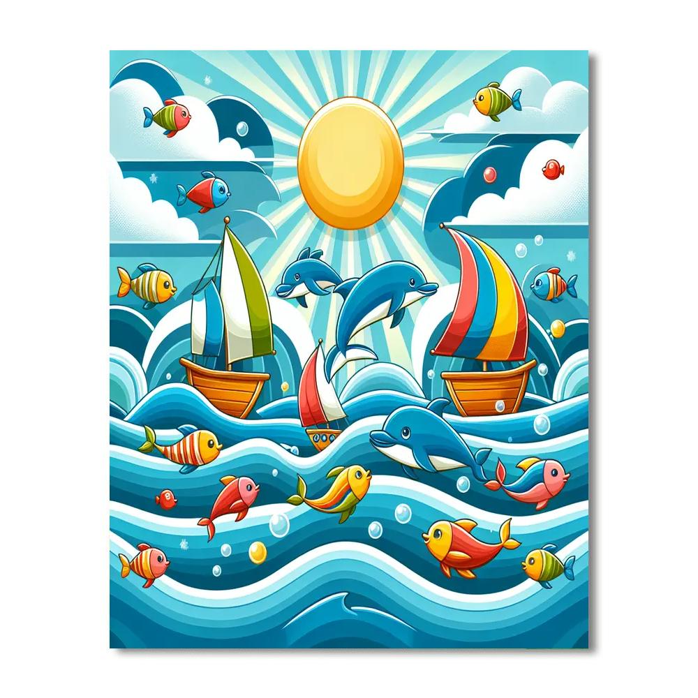 Sailing On Adventure Numbered Painting Kits