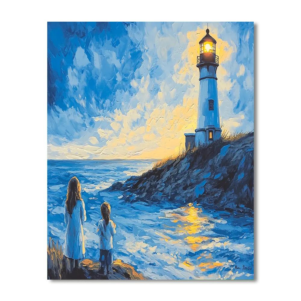 Guiding Light Of A Mother Paint By Color