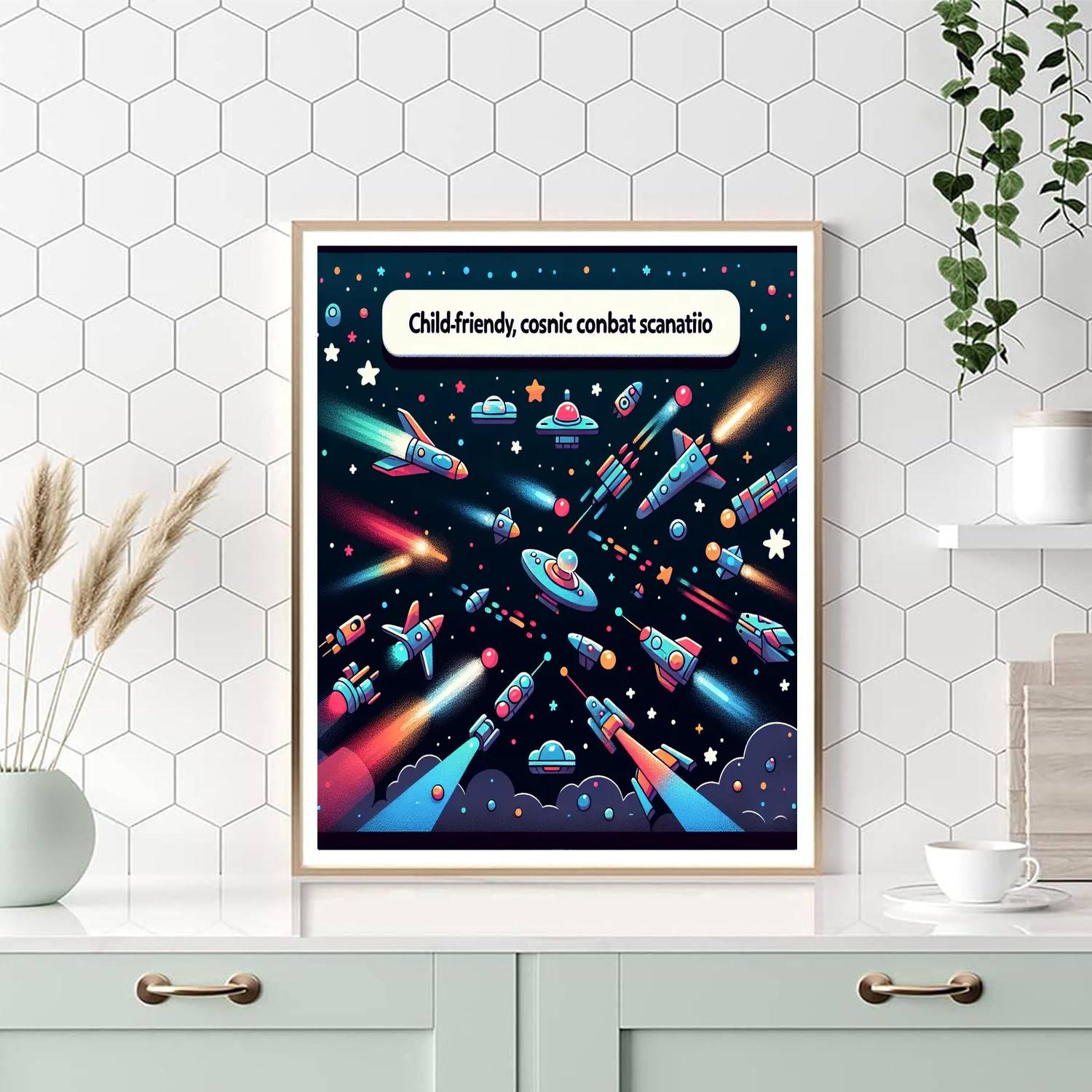 Galactic Battle Scene Numbered Painting Kits