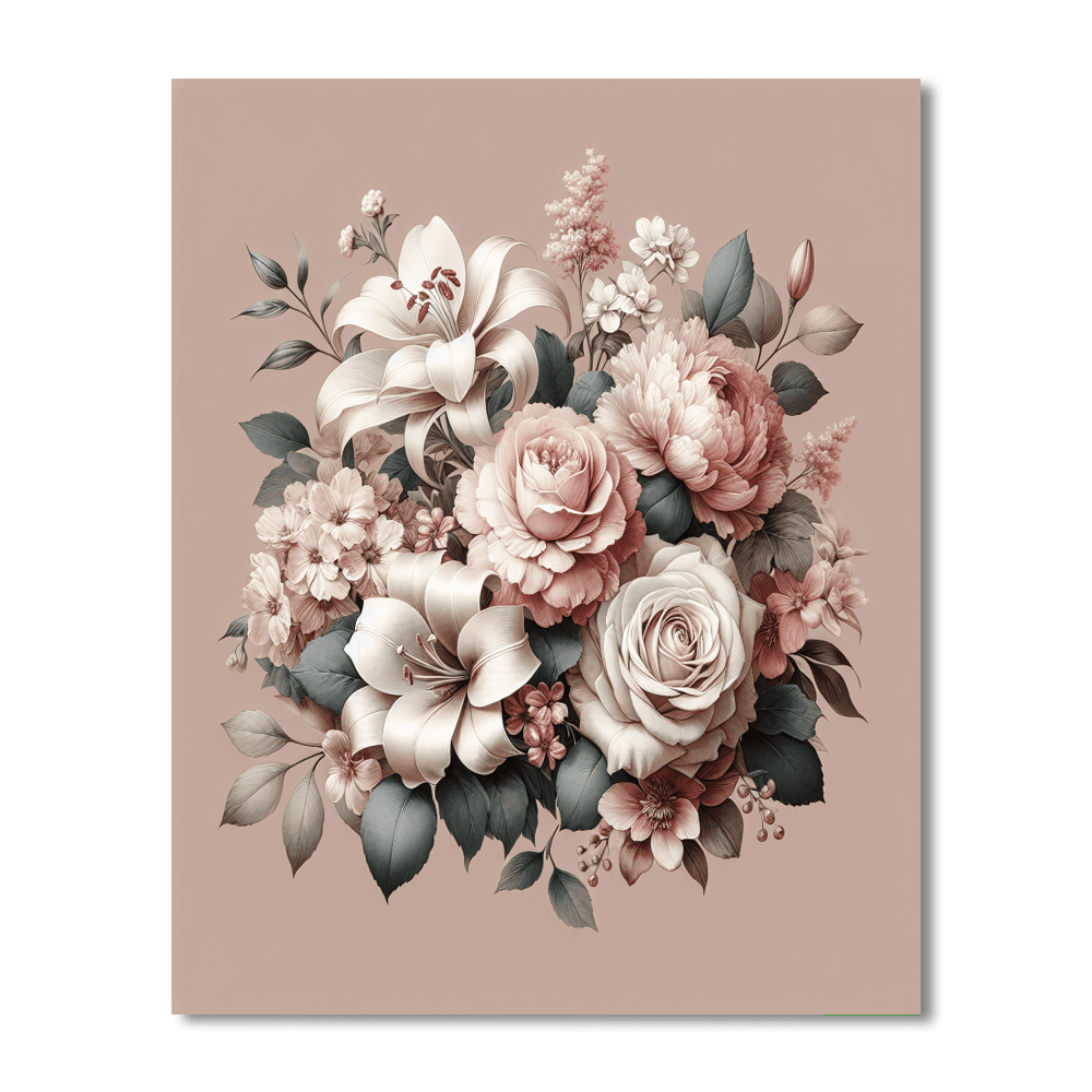 Timeless Floral Elegance - DIY Painting By Numbers Kit – Artistry Rack