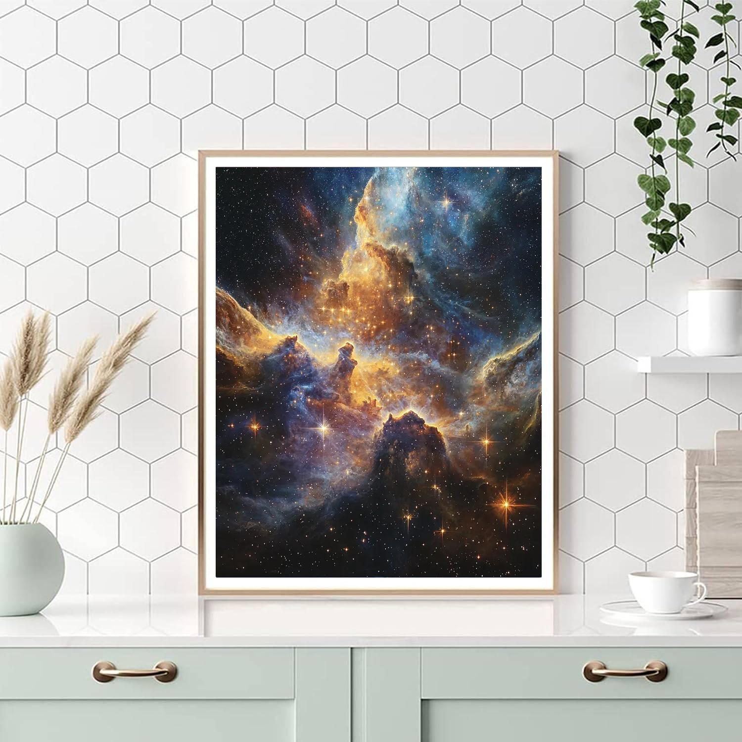 Michelangelo Inspired Celestial Illumination  DIY Paint By Numbers