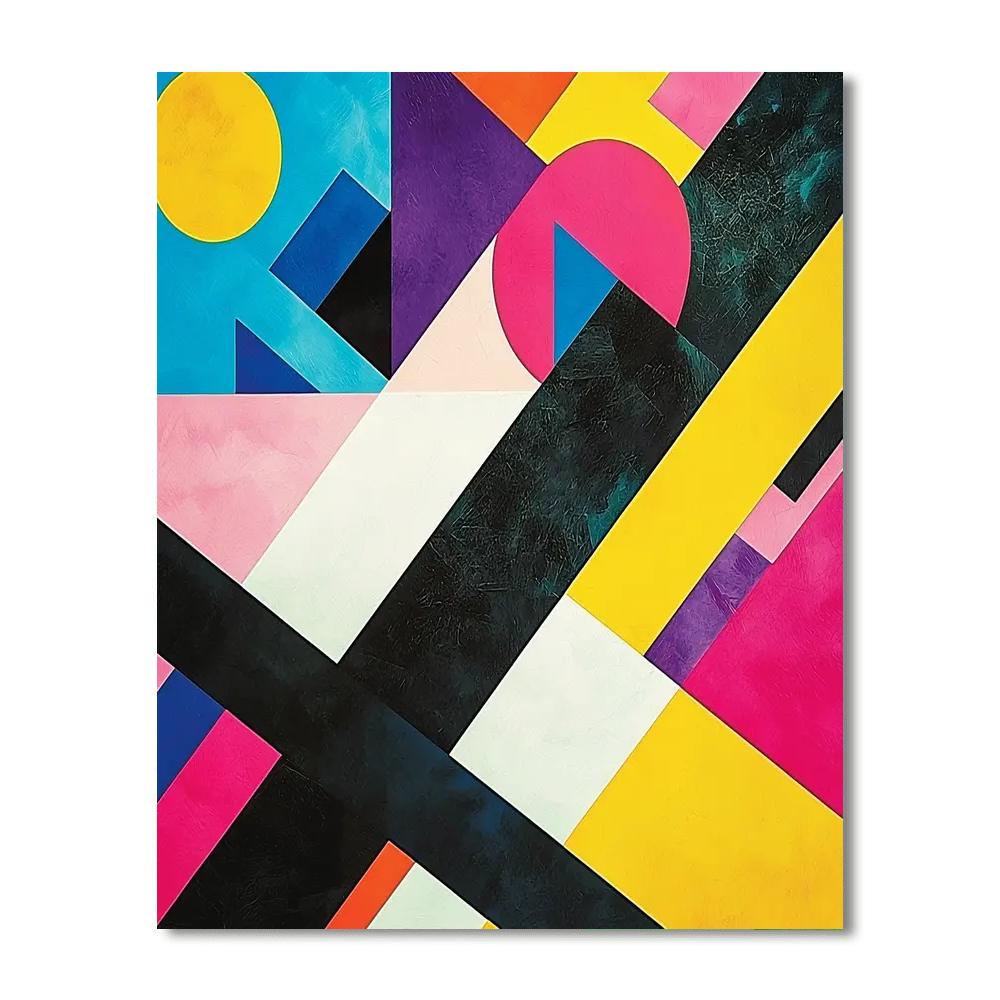 Kazimir Malevich Inspired Dynamic Interaction  Paint By Color