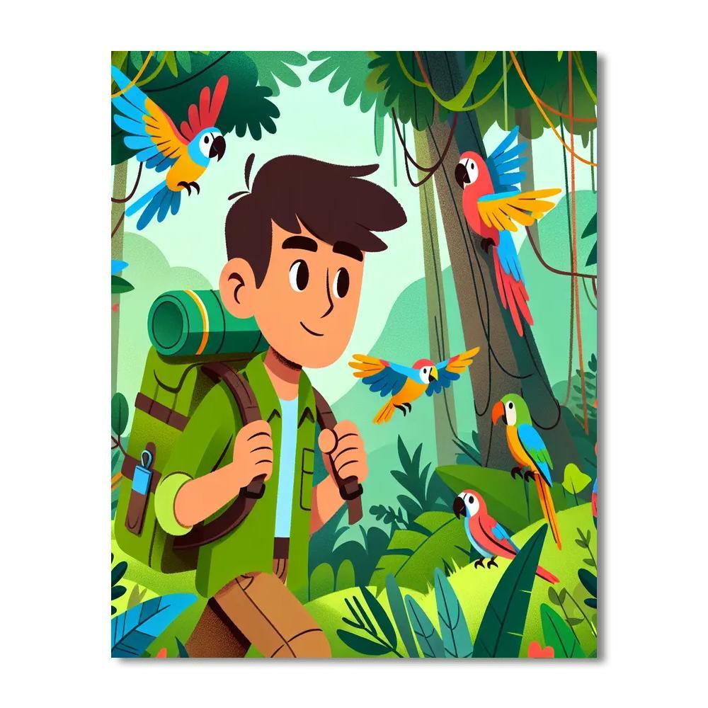 Adventure Awaits: Jungle Trek Paint By Color