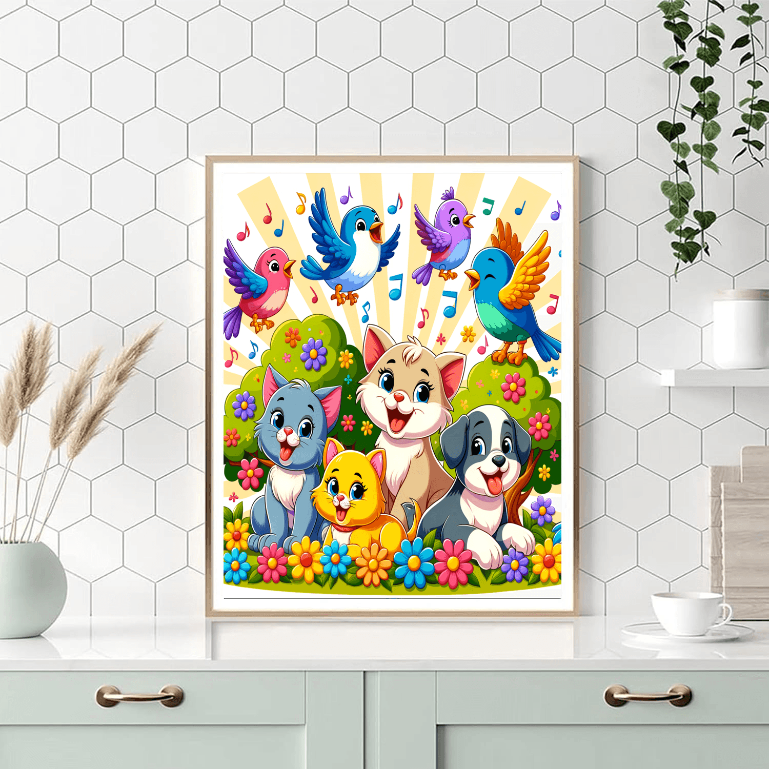 Playful Pet Paradise Paint By Numbers Kits