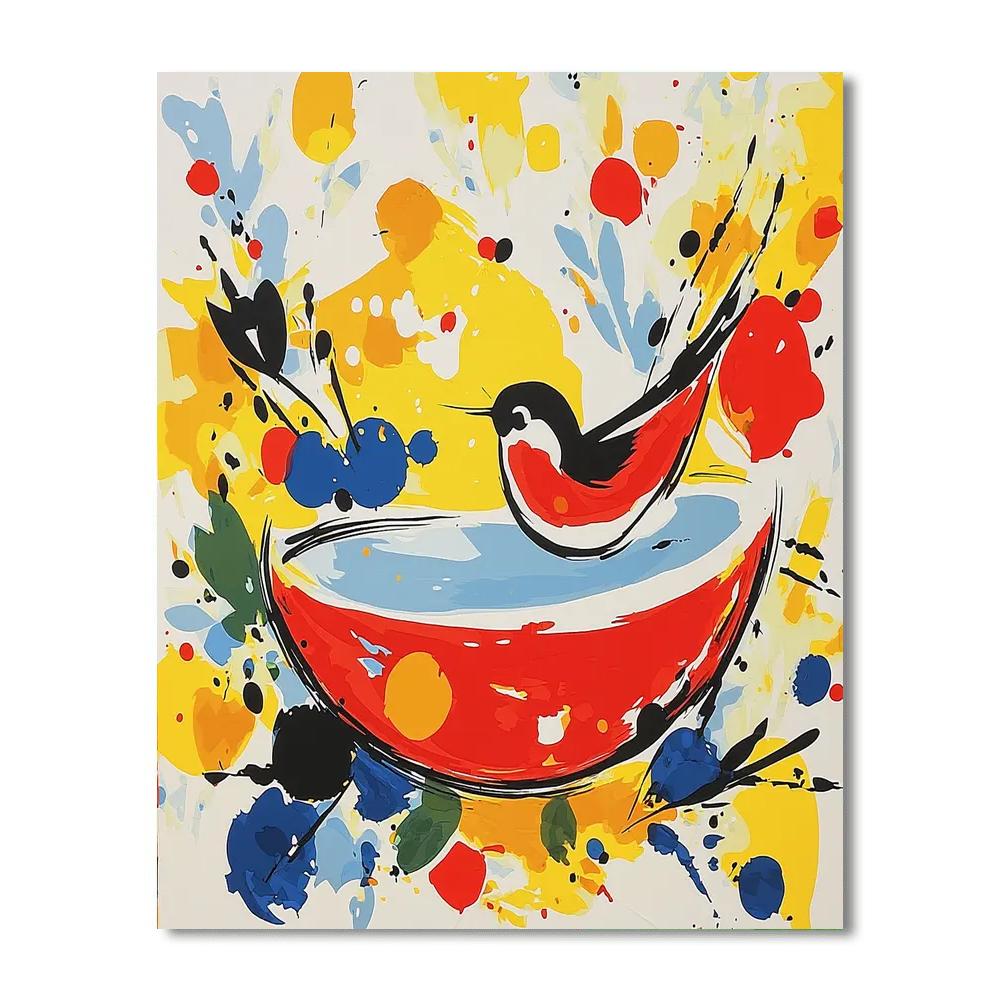 Joan Miró Inspired Radiance Of Colors  Painting Number Kit