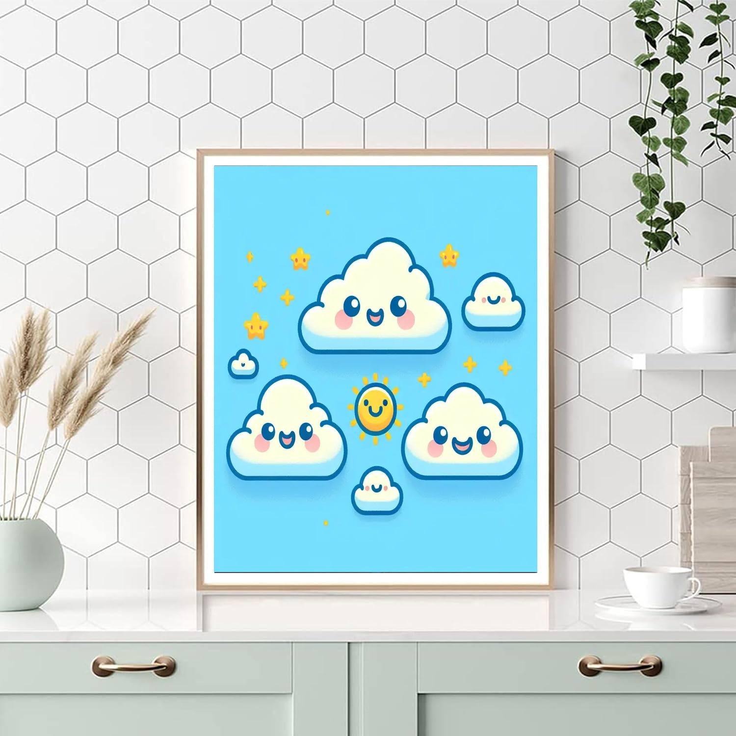 Friendly Cloud Family Paint By Numbers Kits