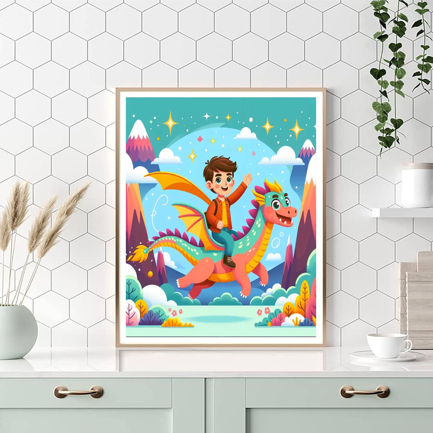 Dragon Rider Chronicles DIY Paint By Numbers