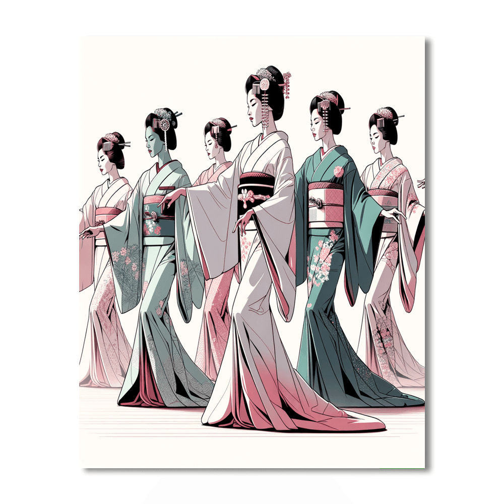 Gion Odori - Japan Painting By Numbers Kit