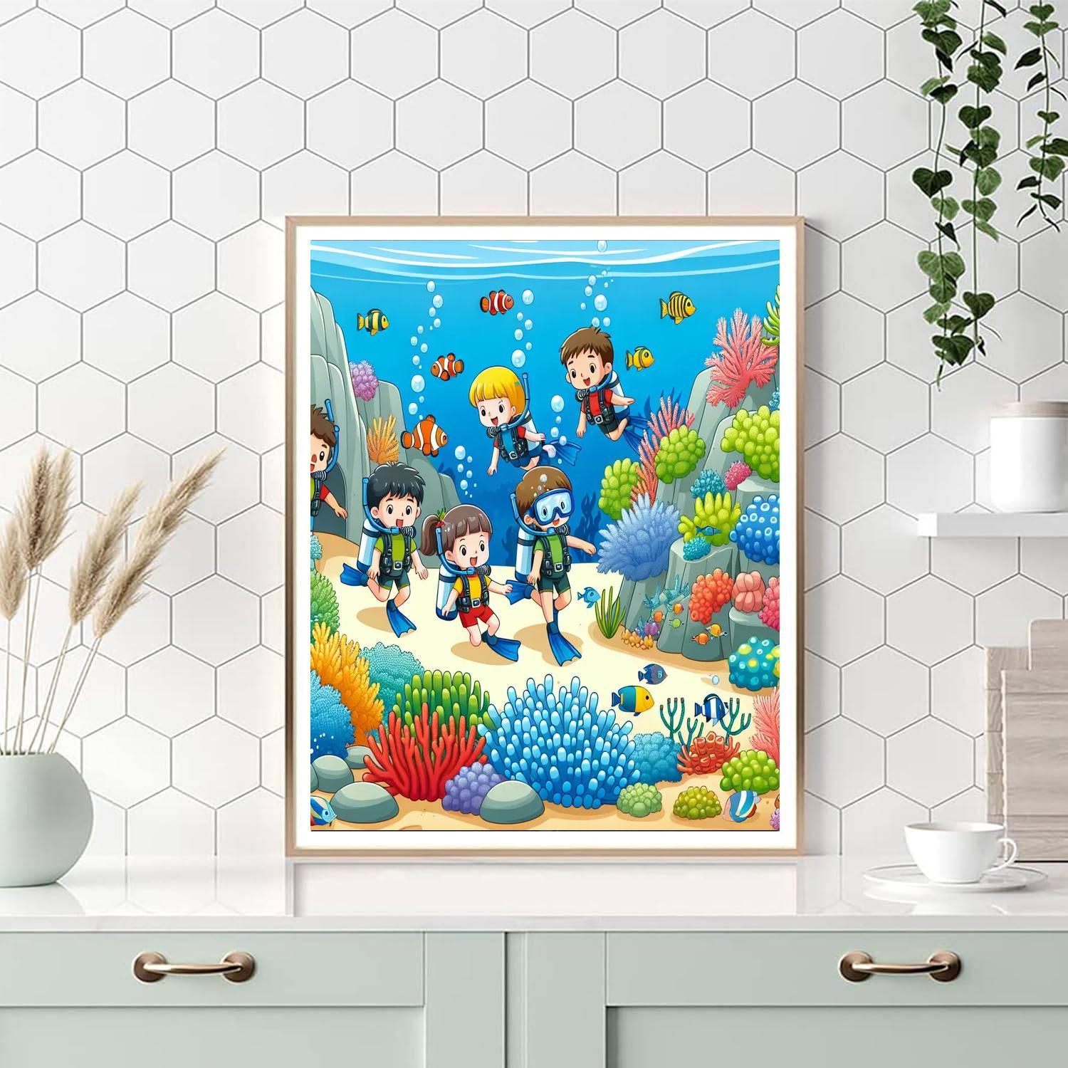 Underwater Adventure Quest Paint By Numbers Kits