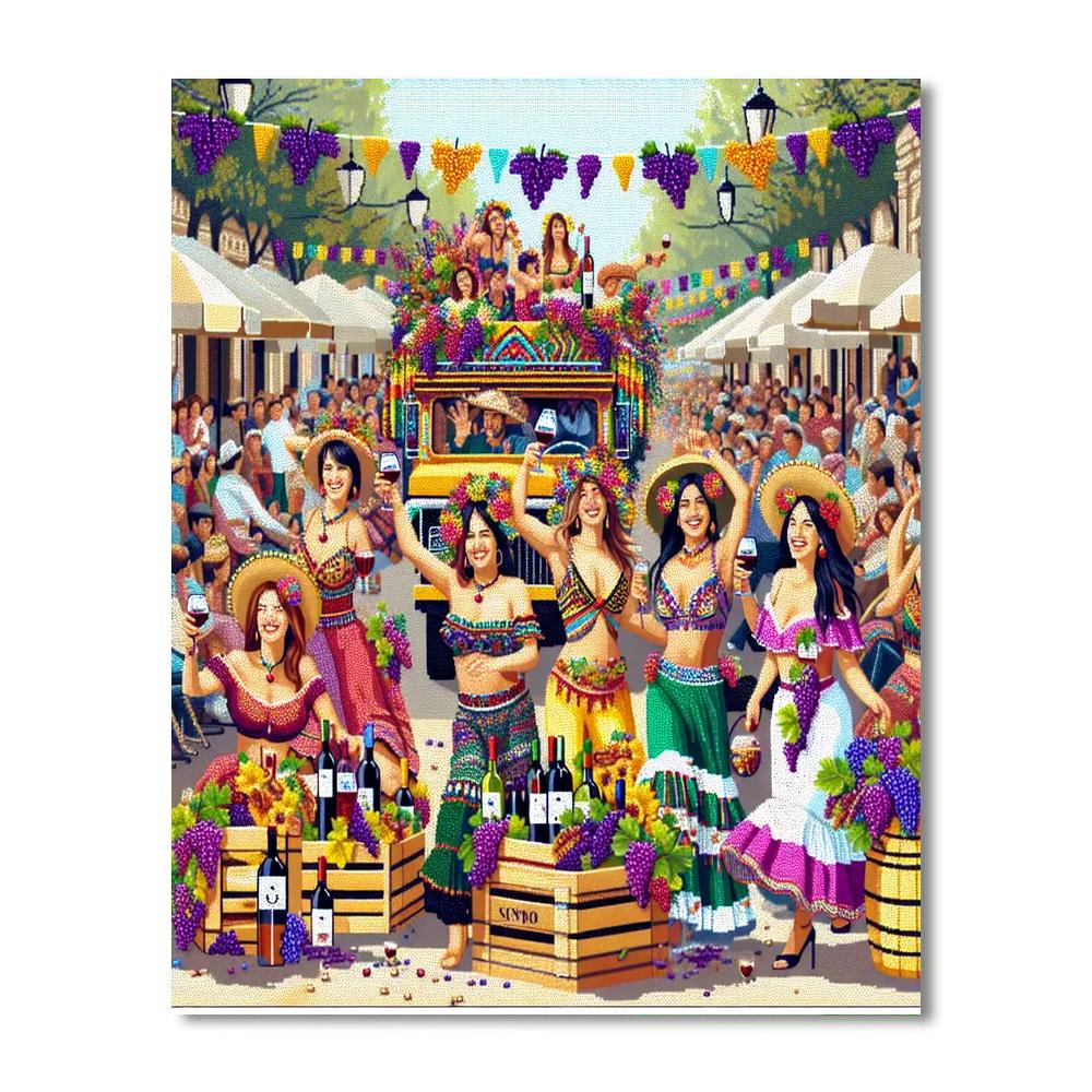 Grape Harvest Festival Numbered Painting Kits