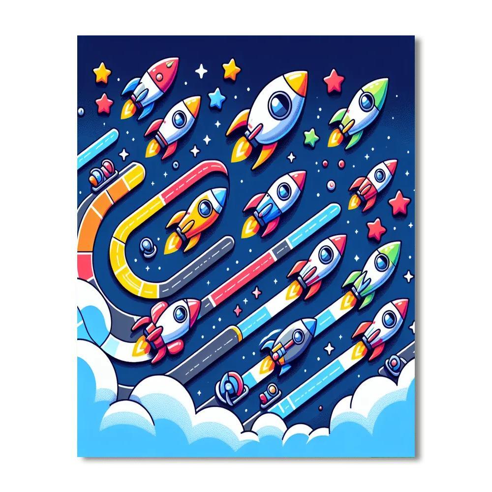 Rocket Racers Rally Paint By Numbers