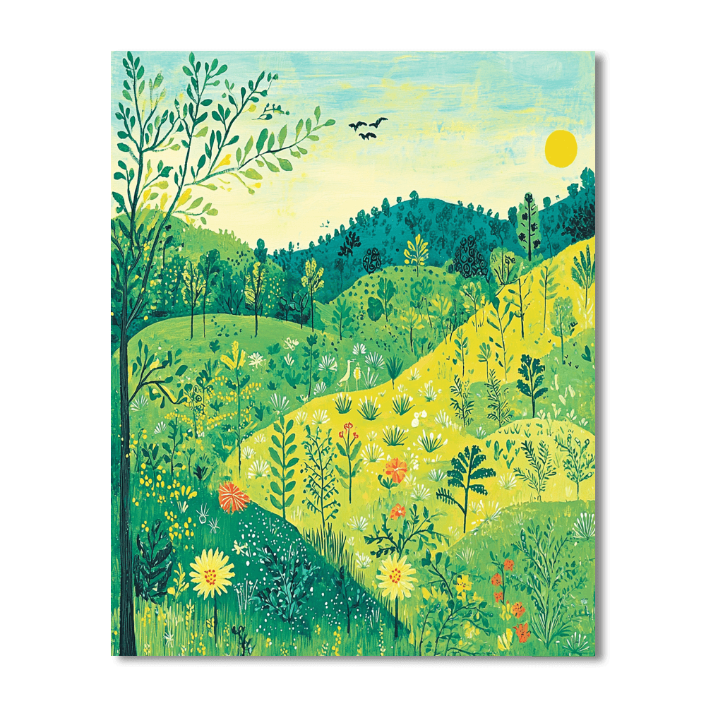 Henri Rousseau Inspired Breezy Landscapes  Paint By Numbers Art