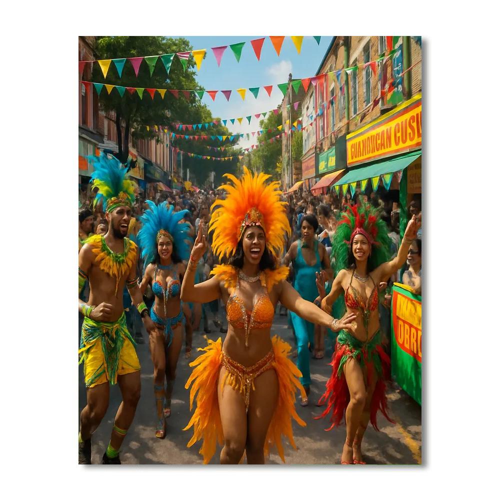 The Carnival Of Notting Hill Numbered Painting Kits