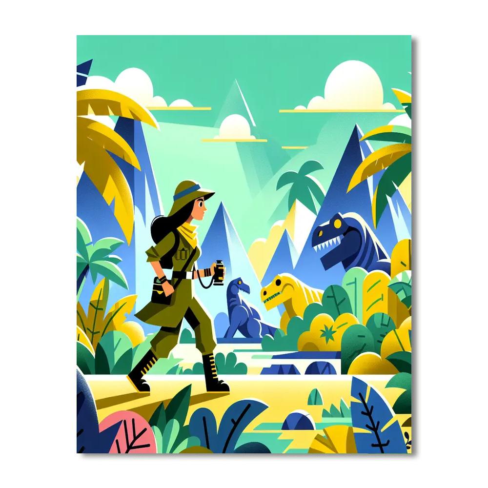 Explorer's Adventure Paint By Numbers Art