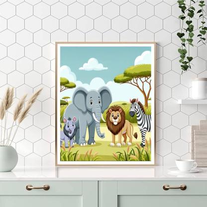Happy Habitats DIY Paint By Numbers