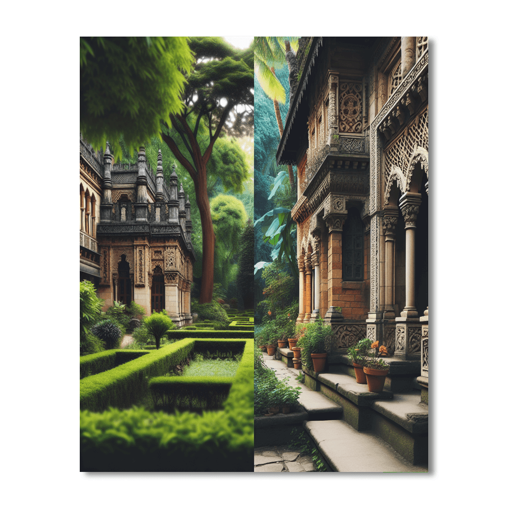 Old World Charm Number Painting