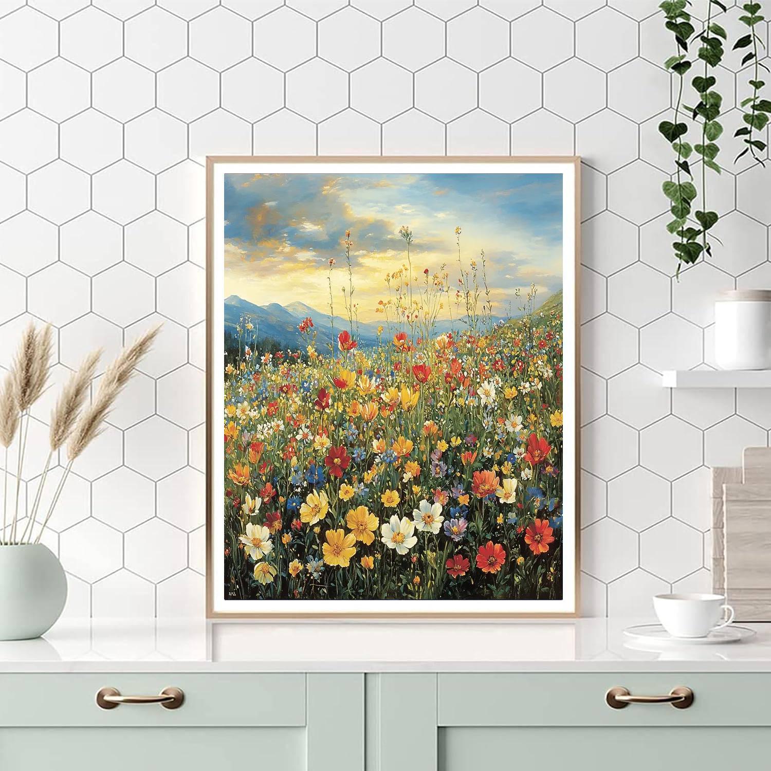 Leonardo Da Vinci Inspired Ephemeral Meadows  Paint By Number