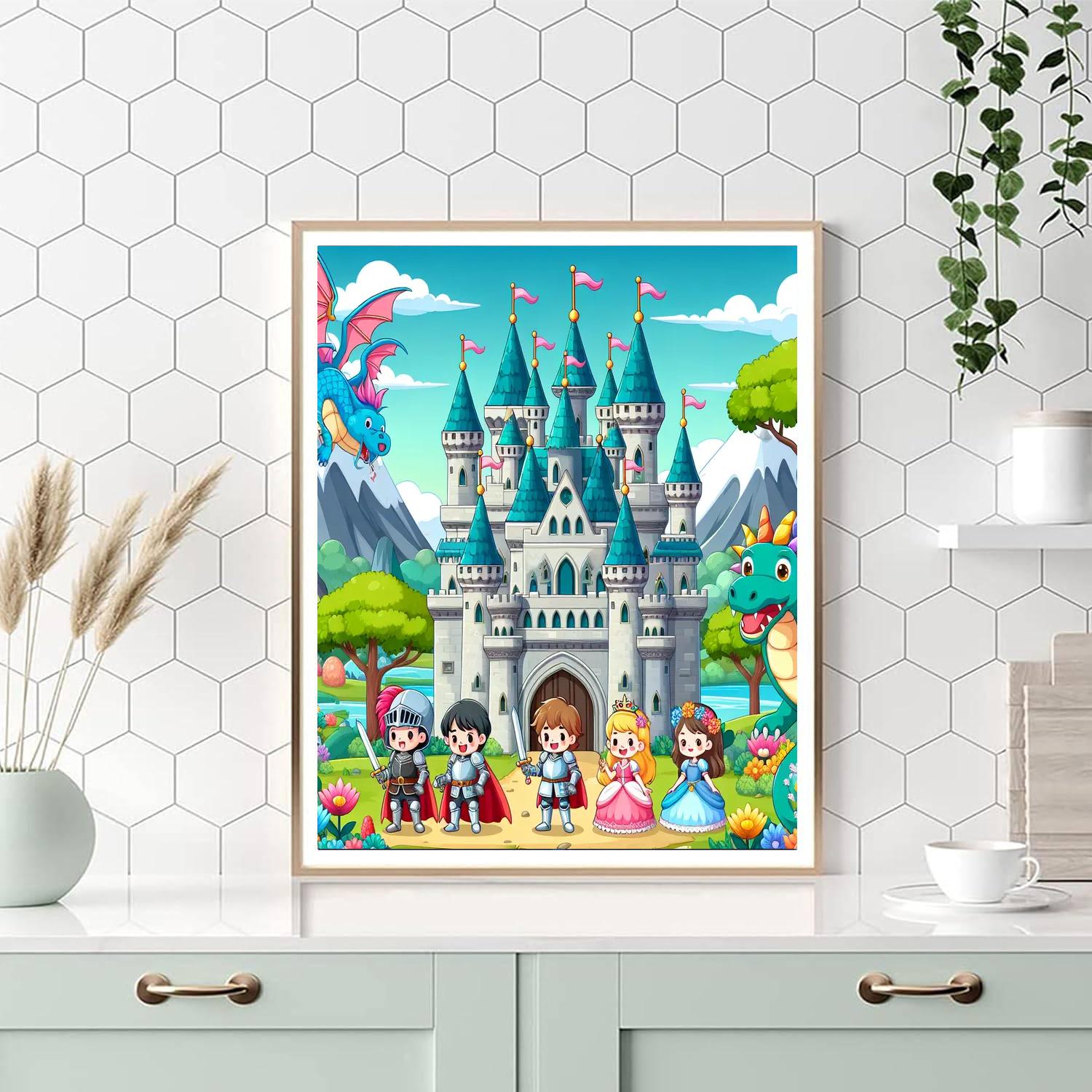 Royal Fairytale Adventure Painting Number Kit