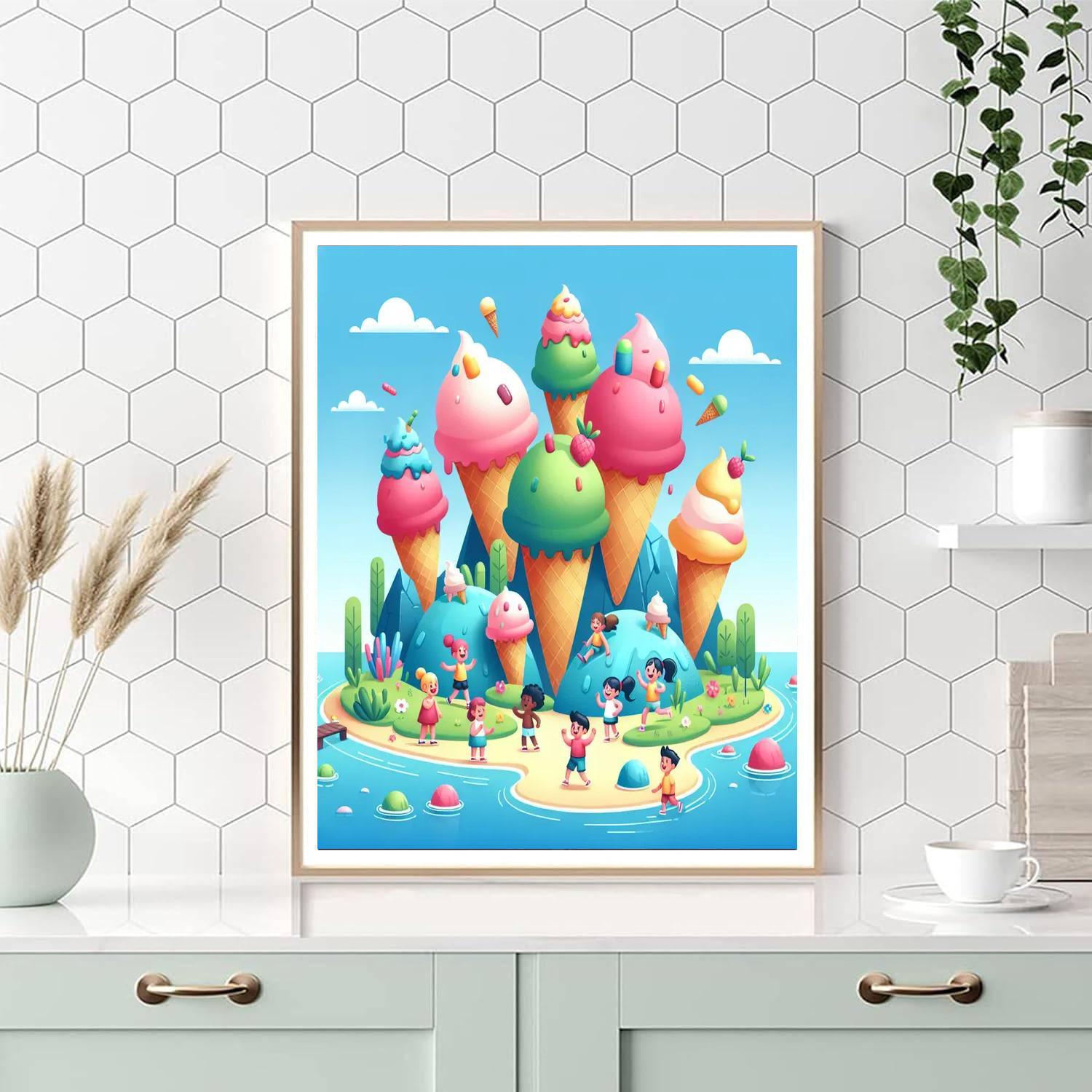 Ice Cream Island Fiesta Paint By Number