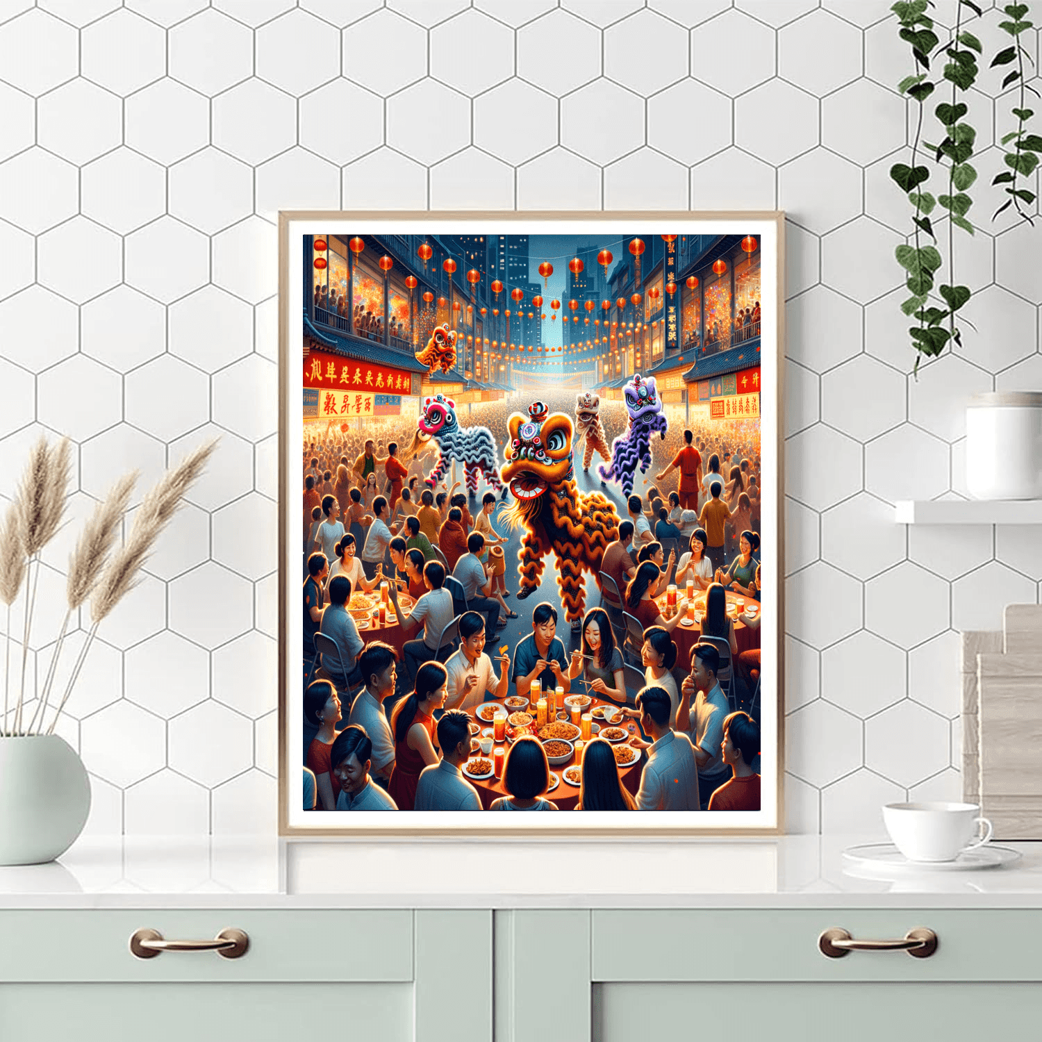 Chinese New Year - Various Locations, China Painting By Numbers Kit