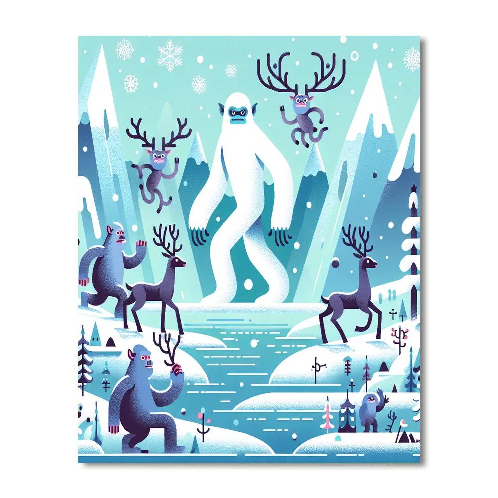 Frosty Fable Fjord Numbered Painting Kits