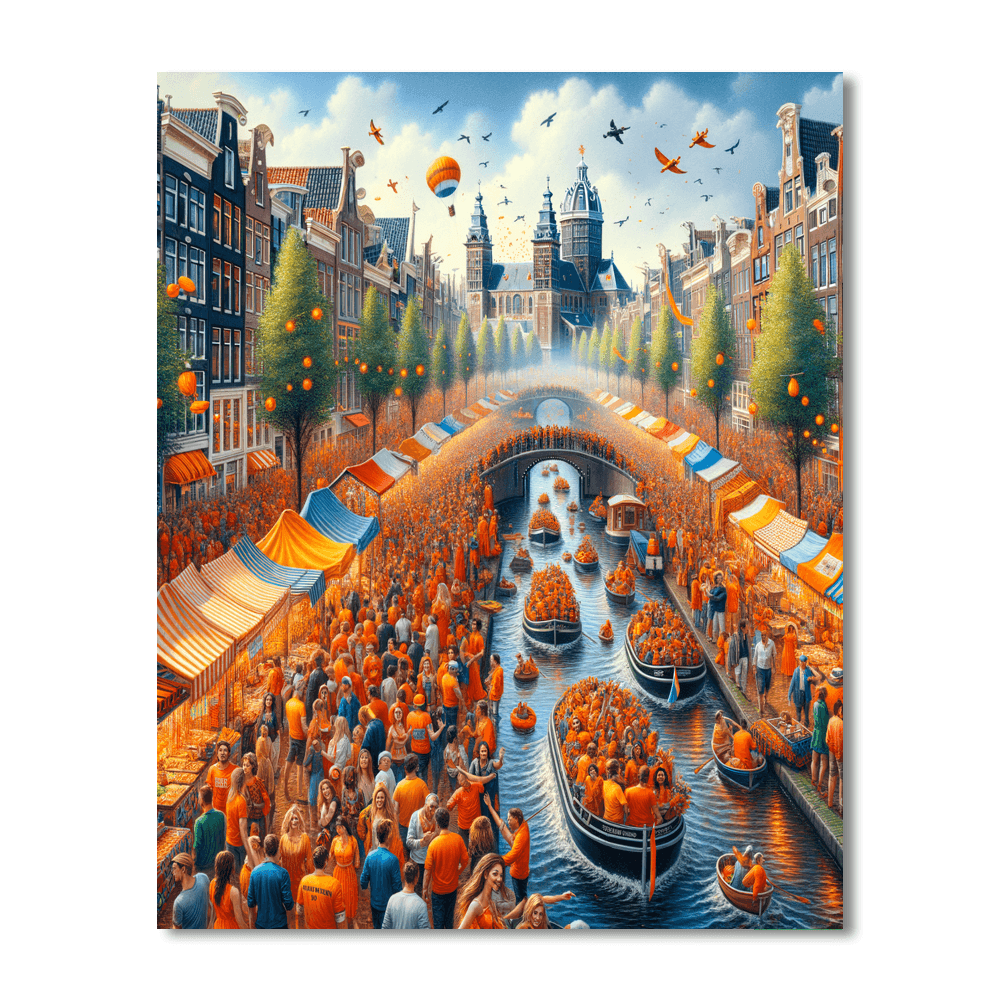 Queen's Day - Netherlands Paint By Color