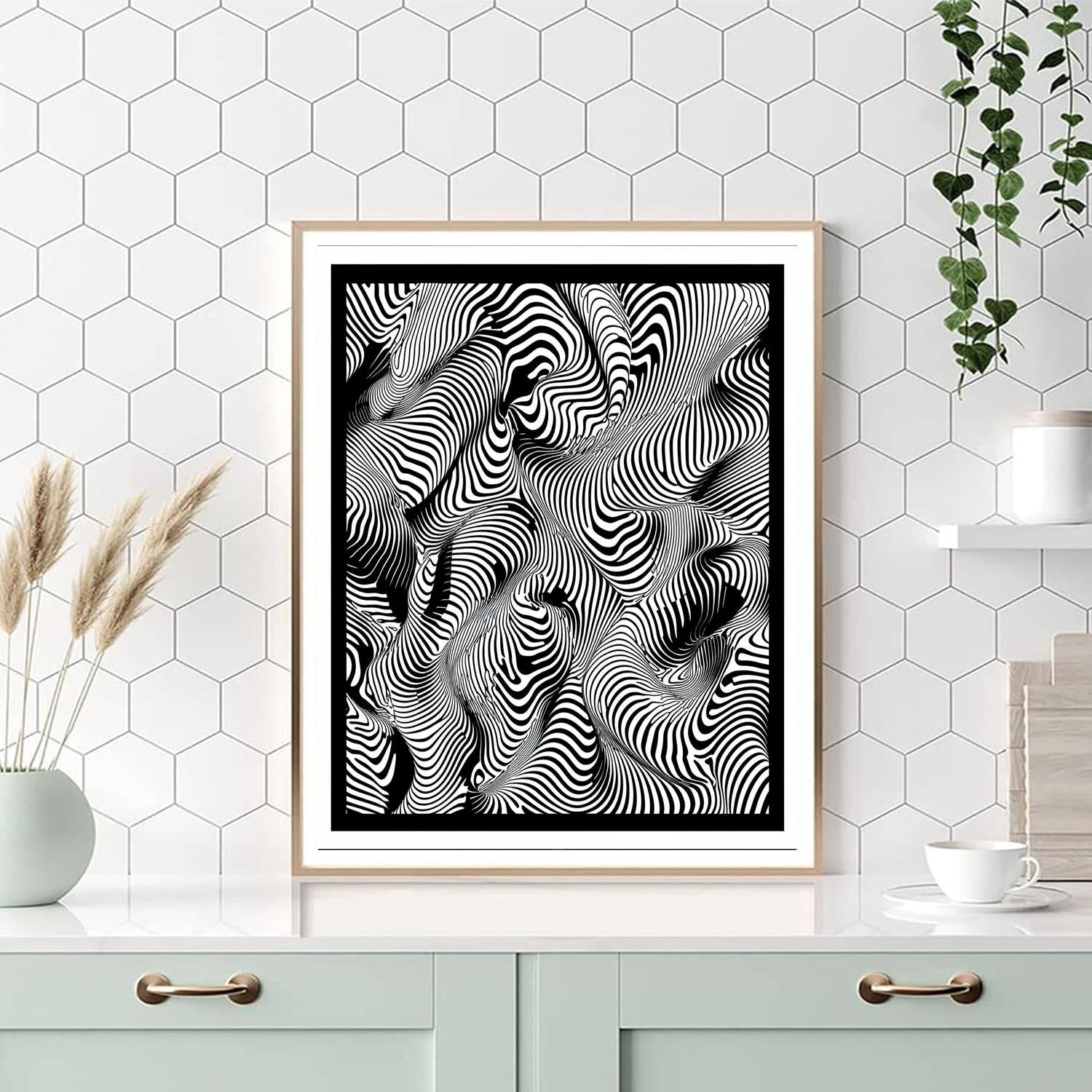 M.C. Escher Inspired Perpetual Motions  Numbered Painting Kits