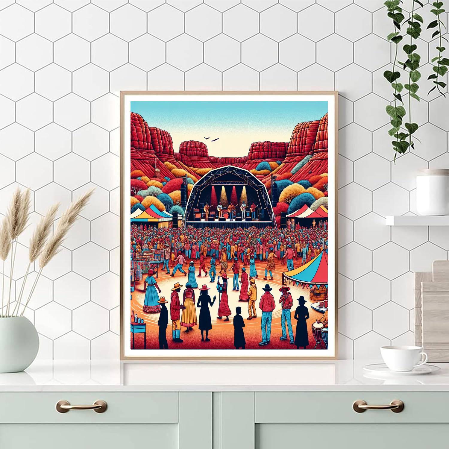 Marble Bar Festival - Western Australia Numbered Painting Kits