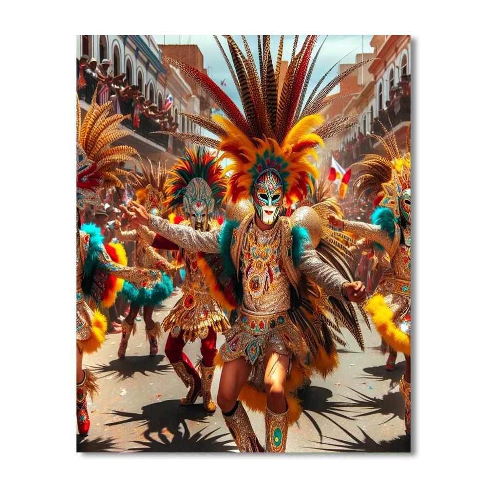 Carnival Of Oruro - Oruro, Bolivia Painting Number Kit
