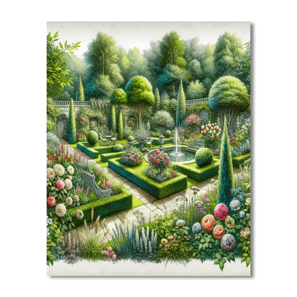 Regal English Garden Numbered Painting Kits