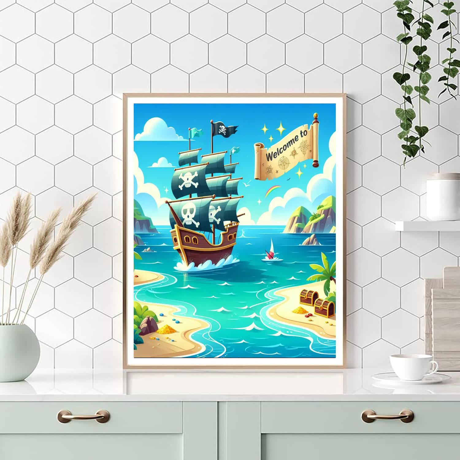Pirate Adventure Bay Numbered Painting Kits
