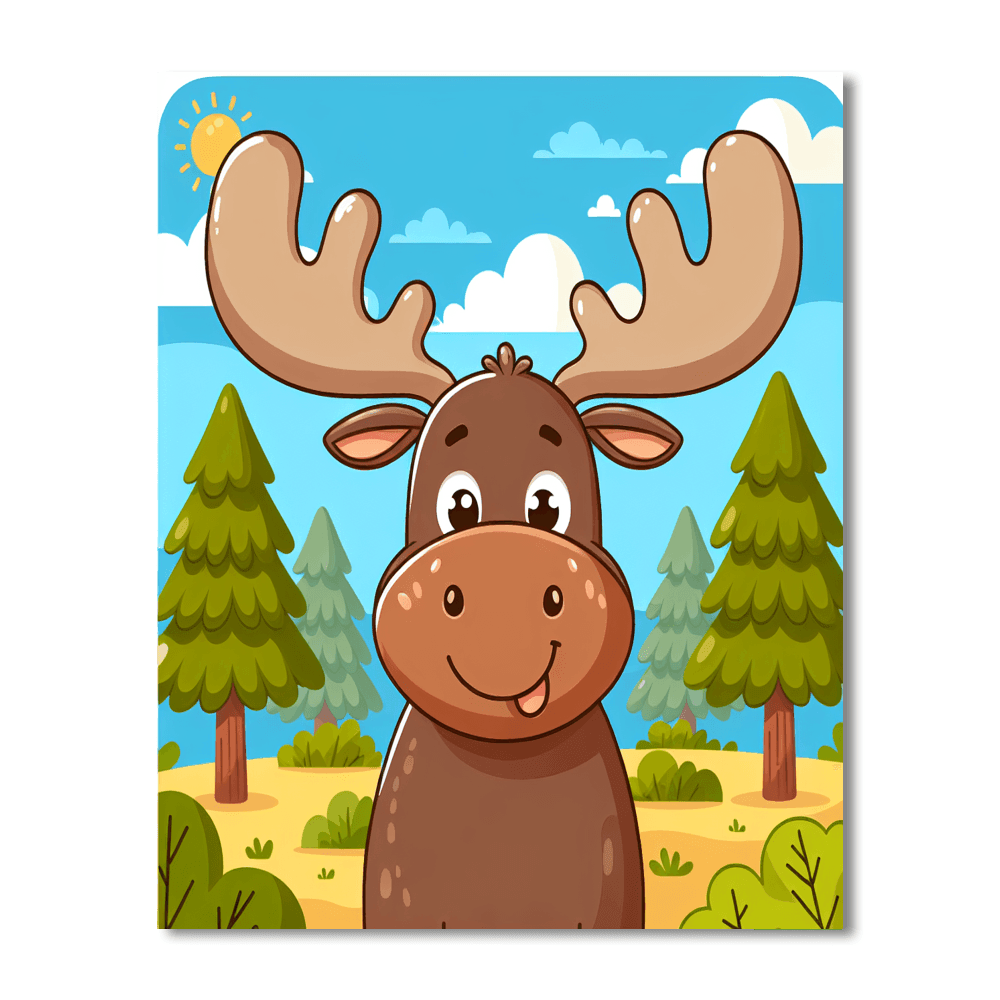 Merry Moose Paint By Color