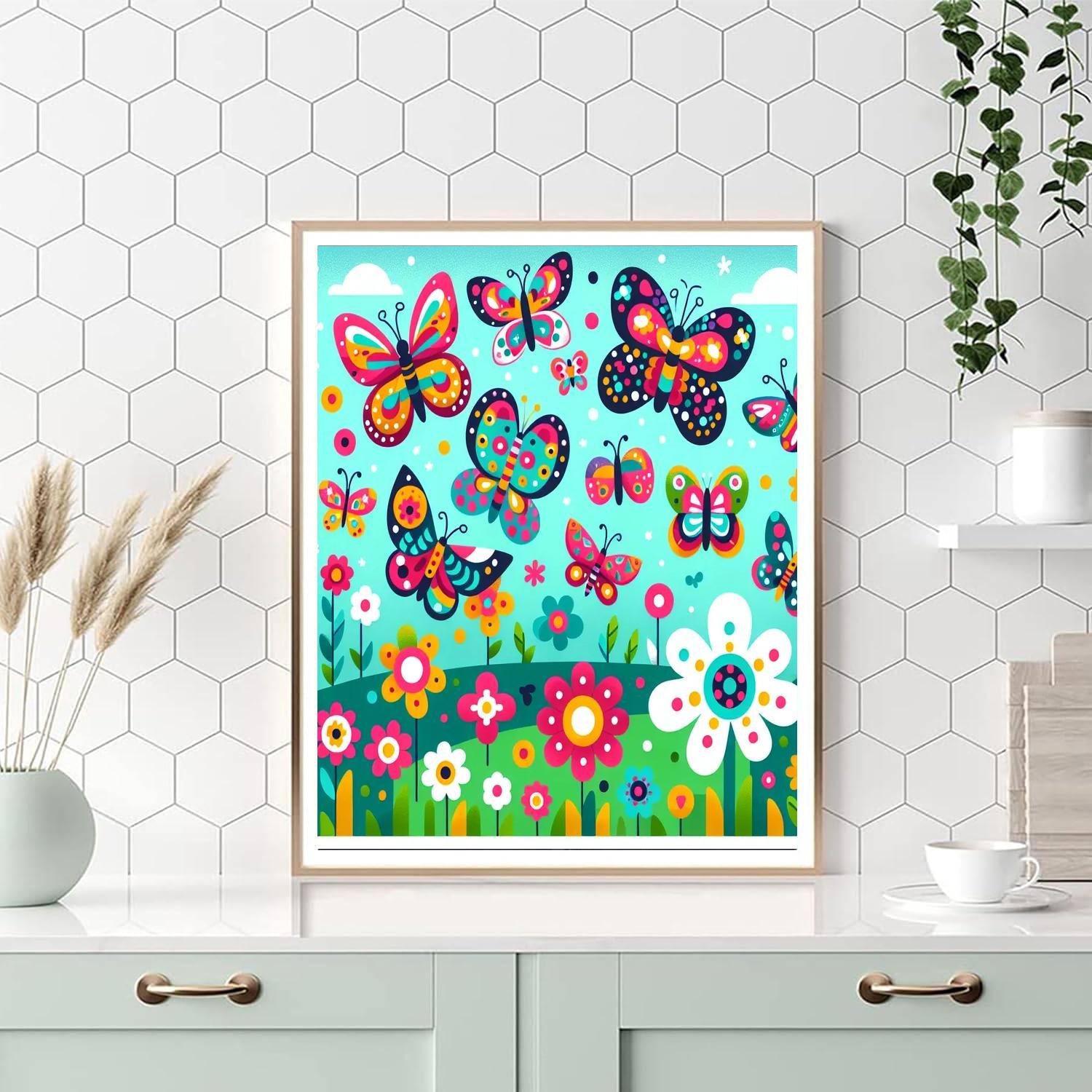 Rainbow Garden Frolic Paint By Color